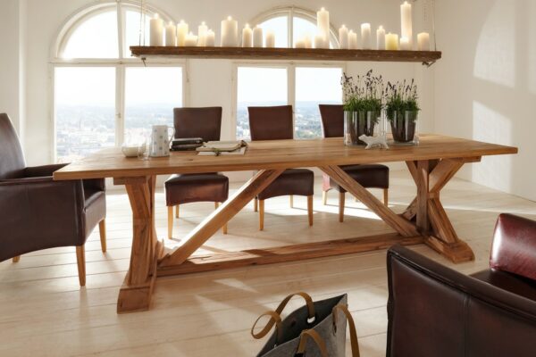 Esstische KAWOLA Esstische SAILA Tisch Eiche massiv 220x100cm im onlineshop kaufen
