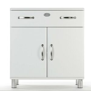 Industriell Tenzo Kommode Malibu 5127 - 2 Türen / 1 Schublade - Weiß im onlineshop kaufen