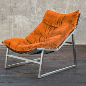 Industriell KAWOLA Relaxsessel SIRO Sessel Stoff orange (B/H/T) 70x78x125cm im onlineshop kaufen