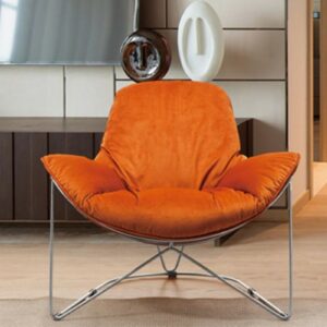 Boho Style KAWOLA Sessel OSCA Loungesessel Relax-Sessel Stoff orange (B/H/T) 80x72x90cm im onlineshop kaufen