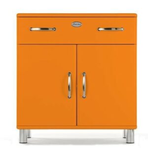 Industriell Tenzo Kommode Malibu 5127 mit 2 Türen / 1 Schublade in orange im onlineshop kaufen