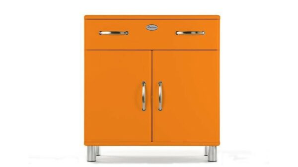 Industriell Tenzo Kommode Malibu 5127 mit 2 Türen / 1 Schublade in orange im onlineshop kaufen