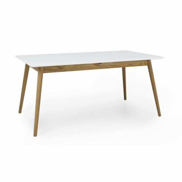 Esstische Tenzo Esstisch DOT Tisch ausziehbar 160x90cm weiß/Eiche im onlineshop kaufen