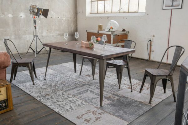 Landhaus KAWOLA Esszimmertisch KELIO Tisch 120x80cm Holz/Metall im onlineshop kaufen