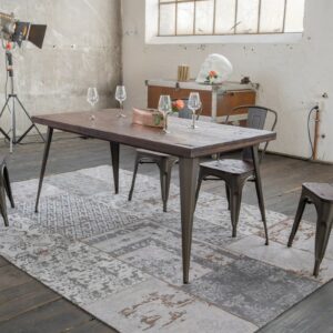 UNSERE BLAUEN PREISE KAWOLA Esszimmertisch KELIO Tisch 160x80cm Holz/Metall im onlineshop kaufen