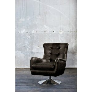 Industriell KAWOLA Sessel Relexa Leder schwarz B/H/T: 69x77x95cm im onlineshop kaufen
