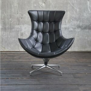 Business KAWOLA Drehsessel SKIO Sessel Leder matt schwarz (B/H/T) 84x90x96cm im onlineshop kaufen