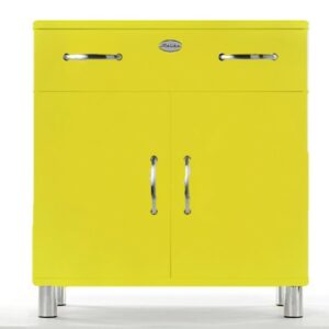 Industriell Tenzo Kommode Malibu 5127 - 2 Türen / 1 Schublade - Gelb im onlineshop kaufen