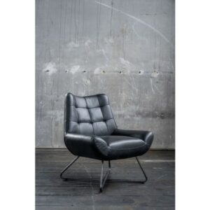 Brooklyn Loft KAWOLA Sessel Snooze Leder schwarz B/H/T: 82x93x76cm im onlineshop kaufen