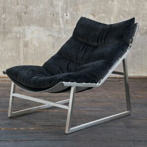 Industriell KAWOLA Relaxsessel SIRO Sessel Stoff schwarz im onlineshop kaufen
