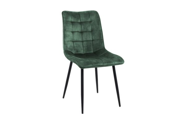 Designstühle KAWOLA Stuhl CLARA Esszimmerstuhl Velvet moosgrün im onlineshop kaufen