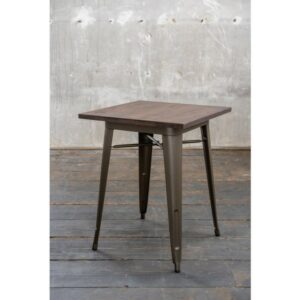 Retro KAWOLA Bistrotisch VILDA Tisch Holz/Metall im onlineshop kaufen