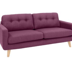 Retro KAWOLA 3-Sitzer ALEXO Sofa Stoff rosa im onlineshop kaufen