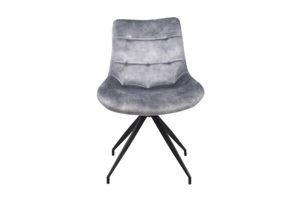 Designstühle KAWOLA Stuhl ENYA Esszimmerstuhl Velvet grau im onlineshop kaufen