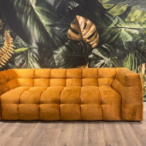 Natura KAWOLA Sofa ROSARIO 3-Sitzer Velvet gold im onlineshop kaufen