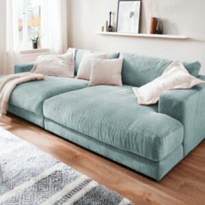 BigSofa KAWOLA Big Sofa MADELINE Cord hellblau im onlineshop kaufen