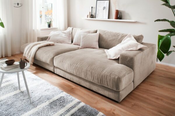 BigSofa KAWOLA Big Sofa MADELINE Cord taupe im onlineshop kaufen