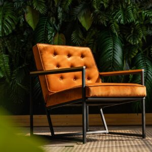 Designstühle KAWOLA Sessel ARLY Polstersessel Bezug Velvet cognac im onlineshop kaufen