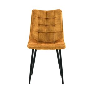 Designstühle KAWOLA Stuhl CLARA Esszimmerstuhl Velvet cognac im onlineshop kaufen