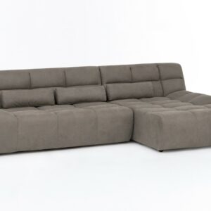 BigSofa KAWOLA Ecksofa SETO Big Sofa Recamiere rechts Microfaser graubraun im onlineshop kaufen