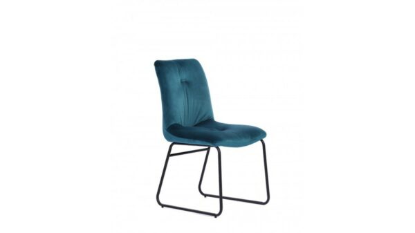 Designstühle KAWOLA Set 2x Stuhl ZITA Esszimmerstuhl Velvet Petrol im onlineshop kaufen
