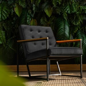 Designstühle KAWOLA Sessel ARLY Polstersessel Bezug Velvet schwarz im onlineshop kaufen