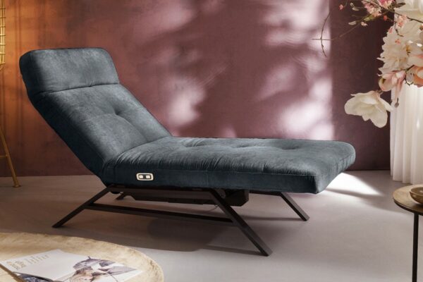 Velvet Dream KAWOLA Liege AMERIVA Sessel Relaxliege Velvet schwarz Fuß schwarz im onlineshop kaufen