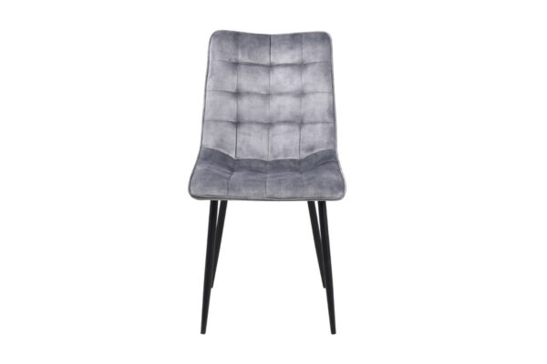 Designstühle KAWOLA Stuhl CLARA Esszimmerstuhl Velvet grau im onlineshop kaufen