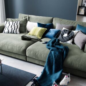 BigSofa KAWOLA Big Sofa MADELINE Stoff olivgrün im onlineshop kaufen
