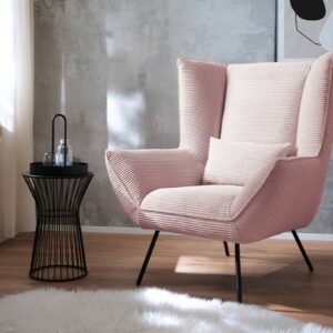 Industriell KAWOLA Sessel IVA Relaxsessel Cord rosa im onlineshop kaufen
