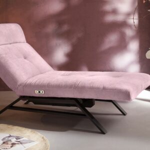 Velvet Dream KAWOLA Liege AMERIVA Sessel Relaxliege Velvet rosa Fuß schwarz im onlineshop kaufen