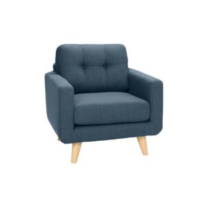 Designstühle KAWOLA Sessel ALEXO Polsterstuhl Stoff blau im onlineshop kaufen