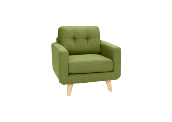 Designstühle KAWOLA Sessel ALEXO Polsterstuhl Stoff grün im onlineshop kaufen