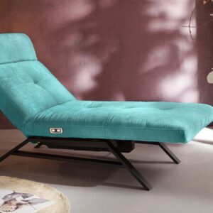 Velvet Dream KAWOLA Liege AMERIVA Sessel Relaxliege Velvet smaragd Fuß schwarz im onlineshop kaufen