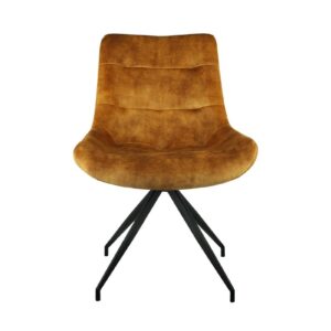 Designstühle KAWOLA Stuhl ENYA Esszimmerstuhl Velvet cognac im onlineshop kaufen