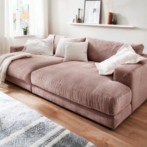 BigSofa KAWOLA Big Sofa MADELINE Cord rosa im onlineshop kaufen