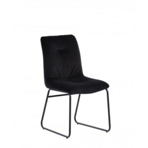 Designstühle KAWOLA Set 2xStuhl ZITA Esszimmerstuhl Velvet schwarz im onlineshop kaufen